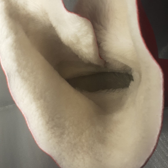 NANDO MUZI Italian Sheepskin Swarovski crystal Embellished Fur Shearling boot - Picture 3 of 9